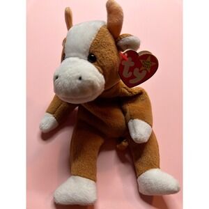 Ty Beanie Baby Daisy the Cow Brown White Plush Stuffed Animal Vintage 1994 4006